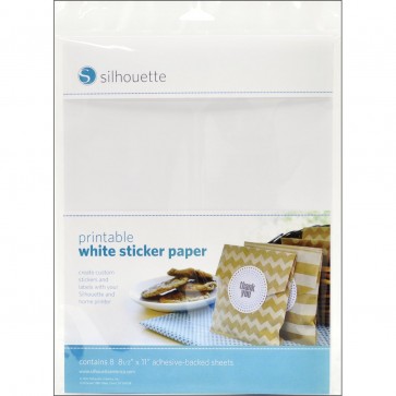 Papier autocollant blanc imprimable