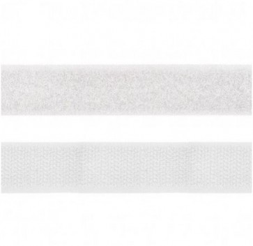 Velcro adhésif Blanc 20mm