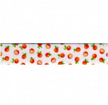 Biais Imprimé Mandarine