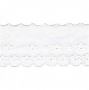 Broderie Anglaise 47mm - Blanc