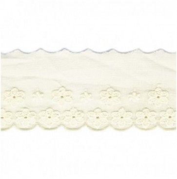 Broderie Anglaise 47mm - Écru