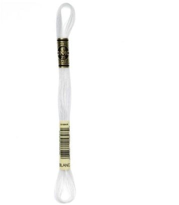 Fil à Broder Mouliné DMC - Blanc