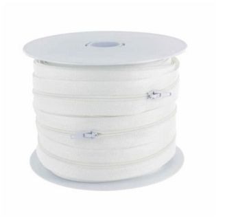 Fermeture à glissière 2.5cm - Blanc