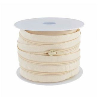 Fermeture à glissière 2.5cm- Écru