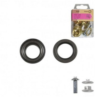 Oeillets + outil Laiton 15mm