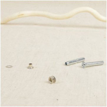 Oeillets + outil Argent  5mm