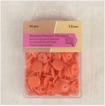 Boutons pression plastique Orange