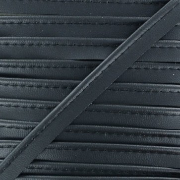 Passepoil Simili Cuir Bleu Marine