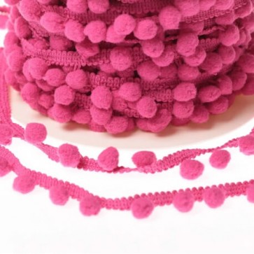 Galon Petits Pompons - Rose