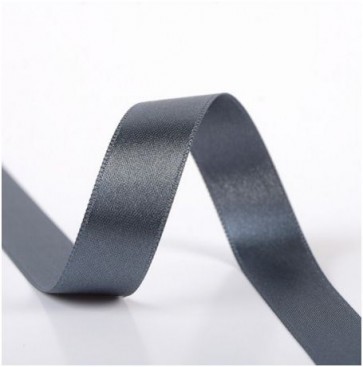 Ruban Satin Double Face 10mm - Gris foncé
