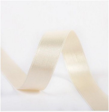 Ruban Satin Double Face 15mm - Écru