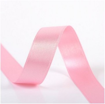 Ruban Satin Double Face 25mm - Rose Clair