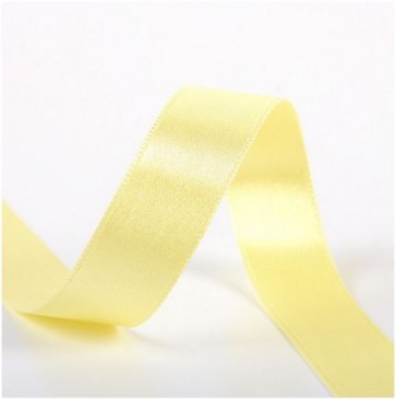 Ruban Satin Double Face 10mm - Jaune Clair