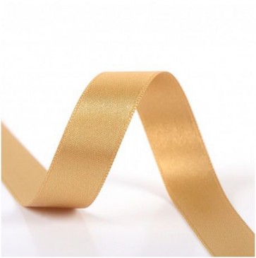 Ruban Satin Double Face 15mm - Jaune Or