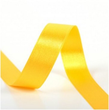 Ruban Satin Double Face 15mm - Jaune Citron