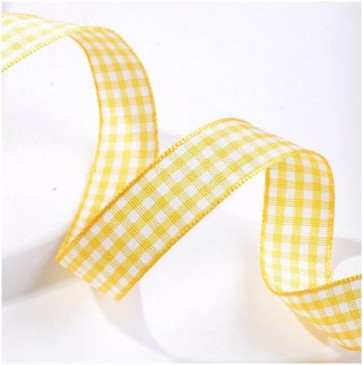 Ruban à Carreaux - Jaune