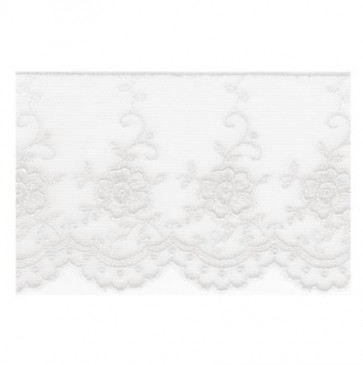 Ruban Dentelle 6cm - Blanc 