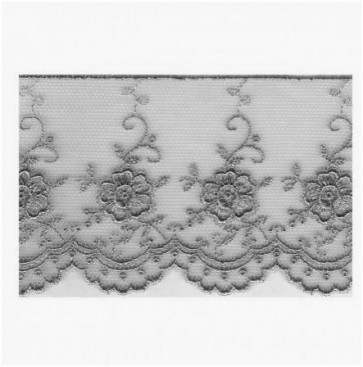 Ruban Dentelle 6cm - Gris Moyen 