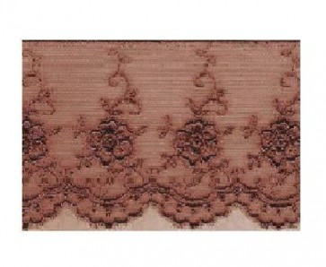 Ruban Dentelle 6cm - Marron Foncé