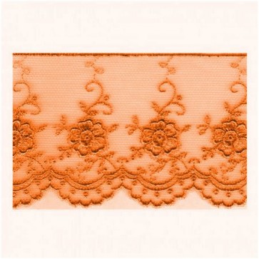 Ruban Dentelle 6cm - Orange