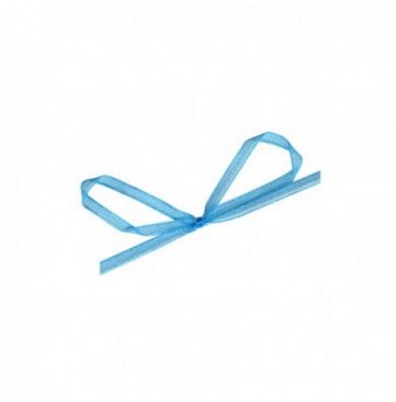 Petit Ruban Mousseline - Bleu 