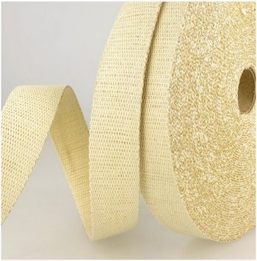 Sangle Métal  - Écru / Or