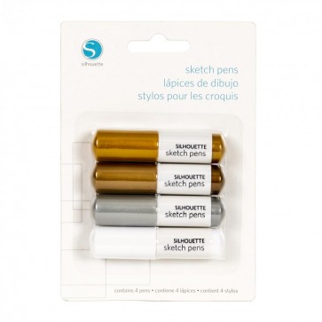 Silhouette sketch pens métallique