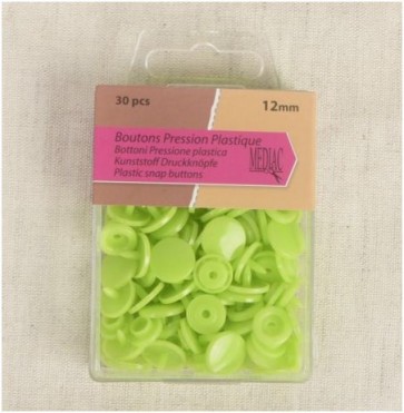 Boutons pression plastique Vert
