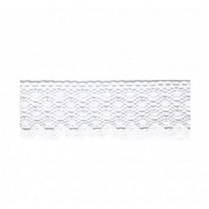Ruban Dentelle 30mm - Blanc