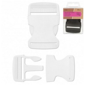 Boucle Anti-glisse Blanc 38mm