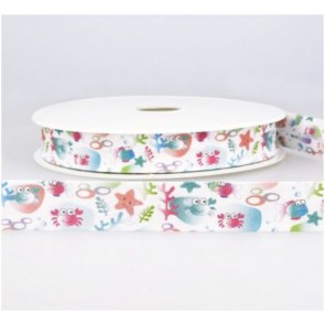 Biais Imprimé Océan - 01