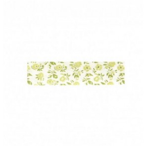 Biais Imprimé Fleur Vert