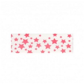 Biais Imprimé Etoile Rose