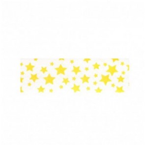 Biais Imprimé Etoile Jaune