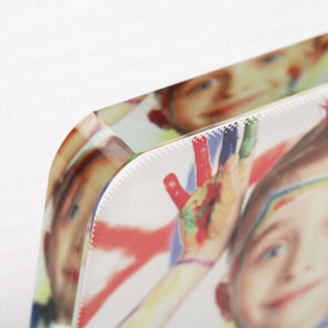 Bloc cristal rectangle avec coins arrondis