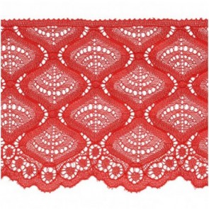 Ruban Dentelle 100mm - Rouge