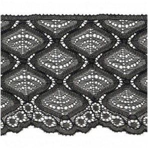 Ruban Dentelle 100mm - Noir 