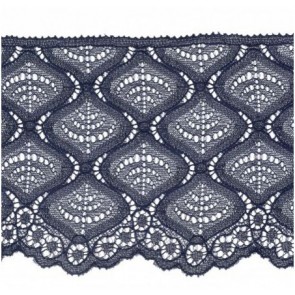 Ruban Dentelle 100mm - Bleu Marine