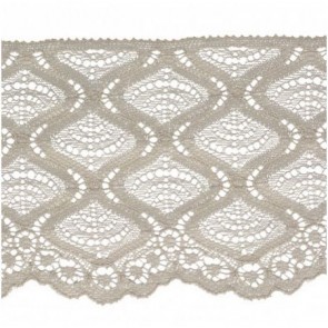 Ruban Dentelle 100mm - Gris Moyen