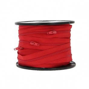 Fermeture à glissière 2.5cm - Rouge