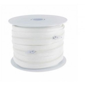 Fermeture à glissière 2.5cm - Blanc