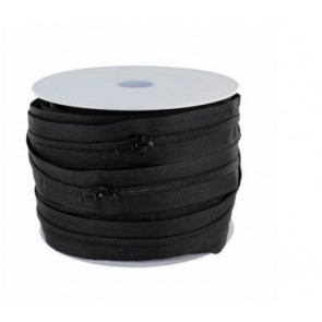 Fermeture à glissière 2.5cm - Noir