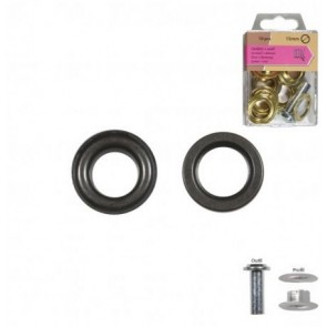 Oeillets + outil Laiton 15mm