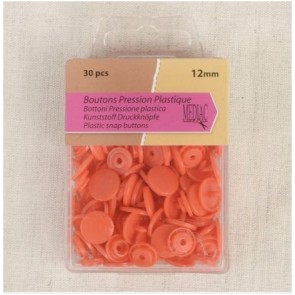 Boutons pression plastique Orange
