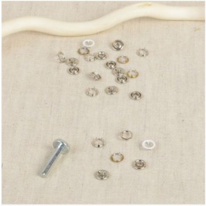 Pressions + outil blanc 9,5mm