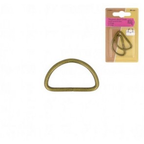 Passants demi-ronds 30mm Laiton