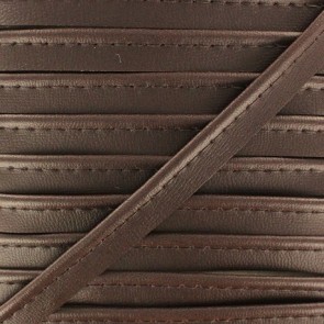 Passepoil Simili Cuir Marron Foncé