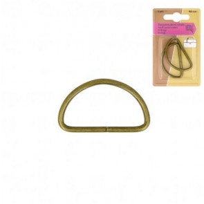 Passants demi-ronds 40mm Laiton