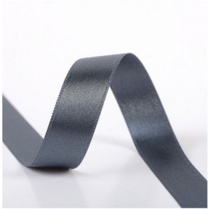 Ruban Satin Double Face 6mm - Gris foncé