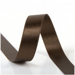 Ruban Satin Double Face 6mm - Marron Foncé